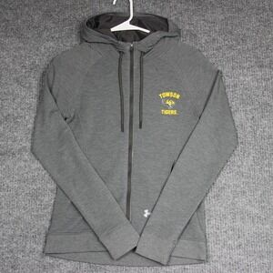 Under Armour Towson Tigers Full‎ Zip Hoodie XS Womens Athletic Gray